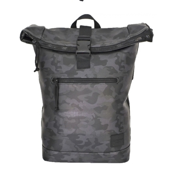 DUCHAMP Rubberized Camo Flapover Backpack - Picture 2 of 9
